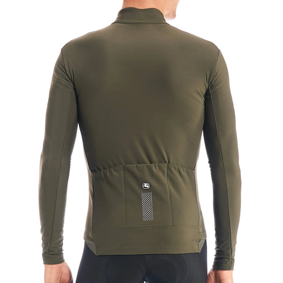 Giordana Mens SilverLine Thermal L/S Jersey - Olive Green